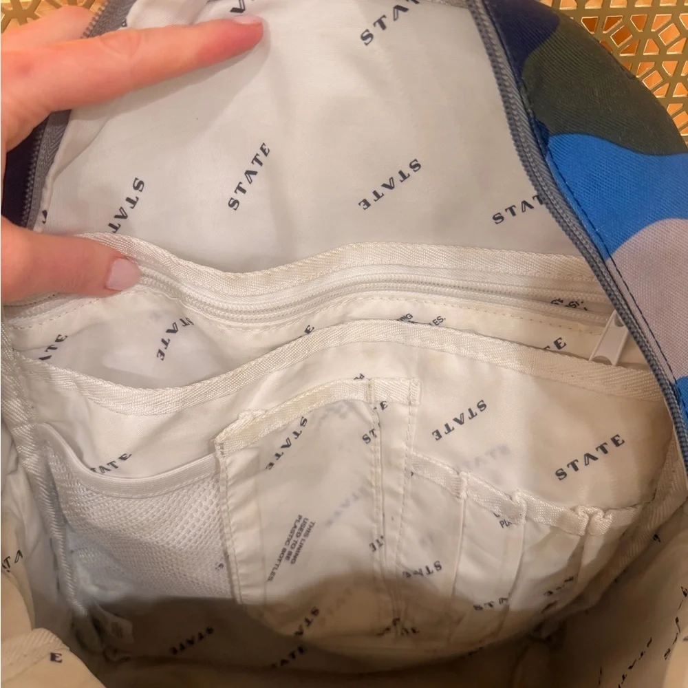 STATE Kane Blue & Green Camo Backpack for kids - Picture 6 of 10